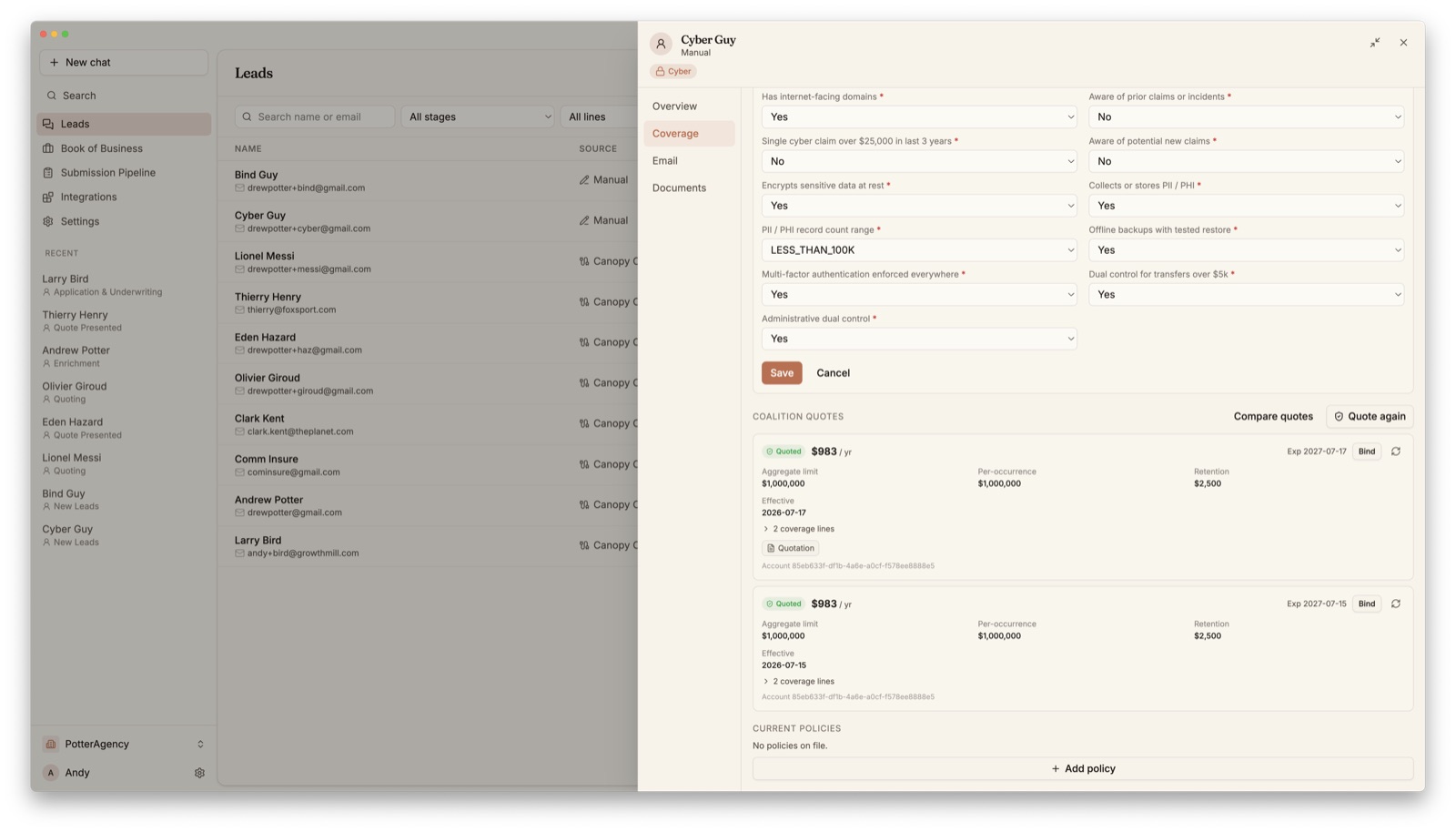 Envoy Workbench coverage